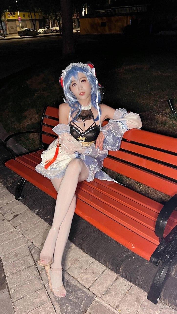 沐雨茜 - cos蓝纱裙