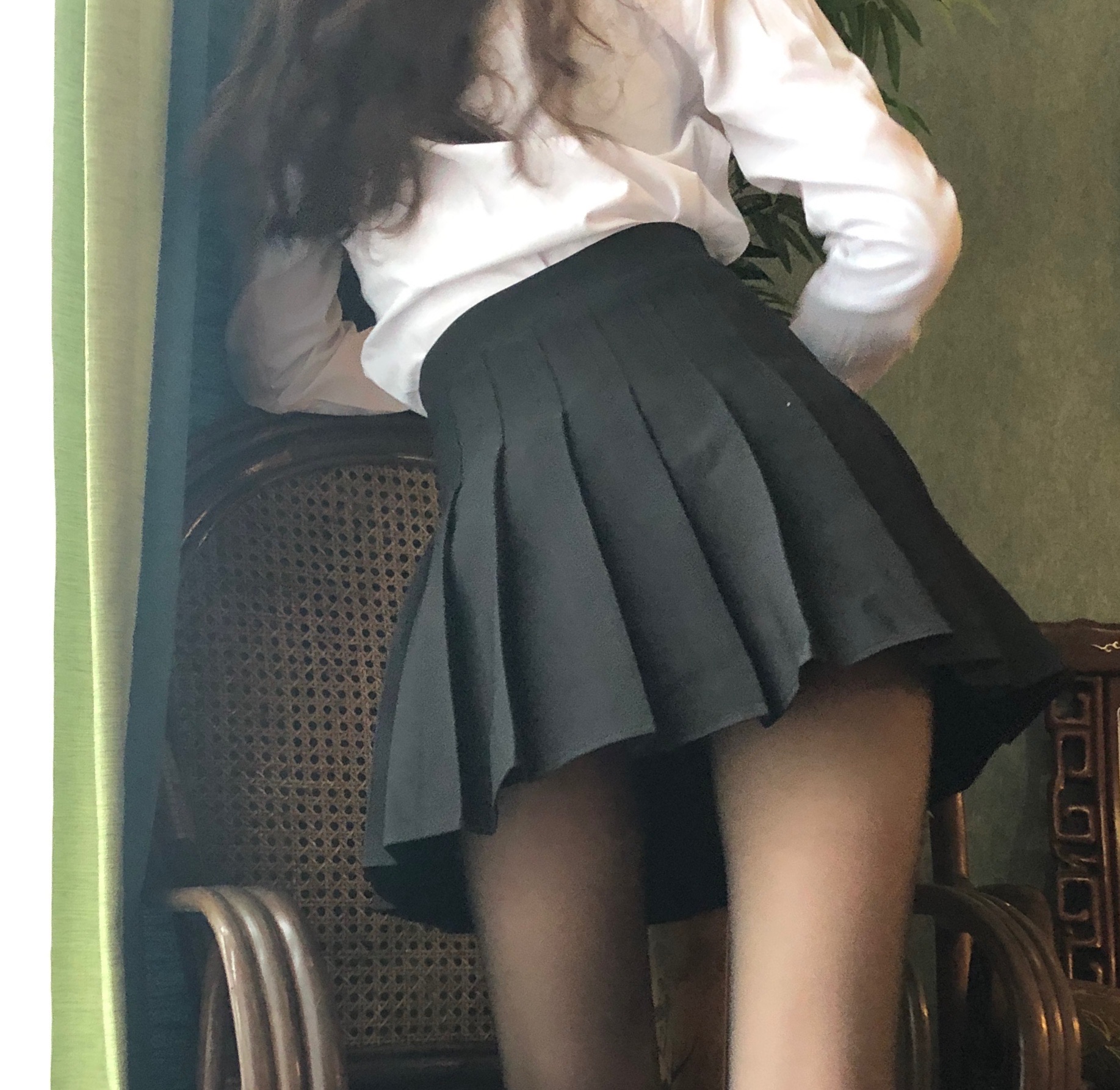 梦里一只喵 - 黑色百褶裙第16张图片