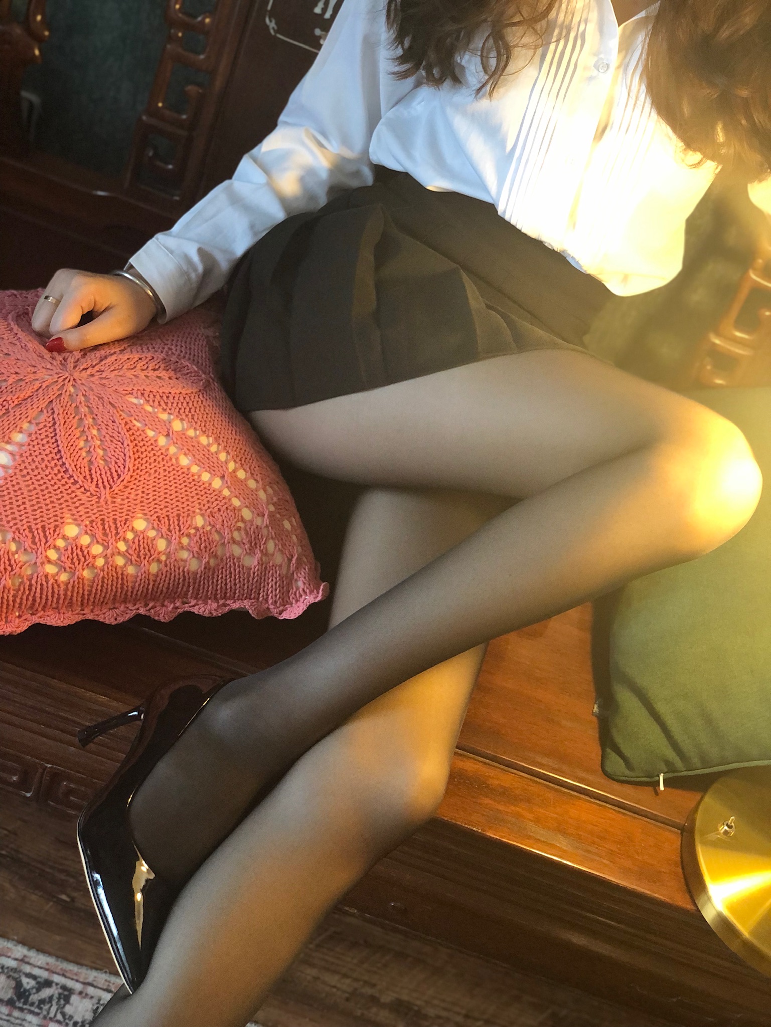 梦里一只喵 - 黑色百褶裙第29张图片
