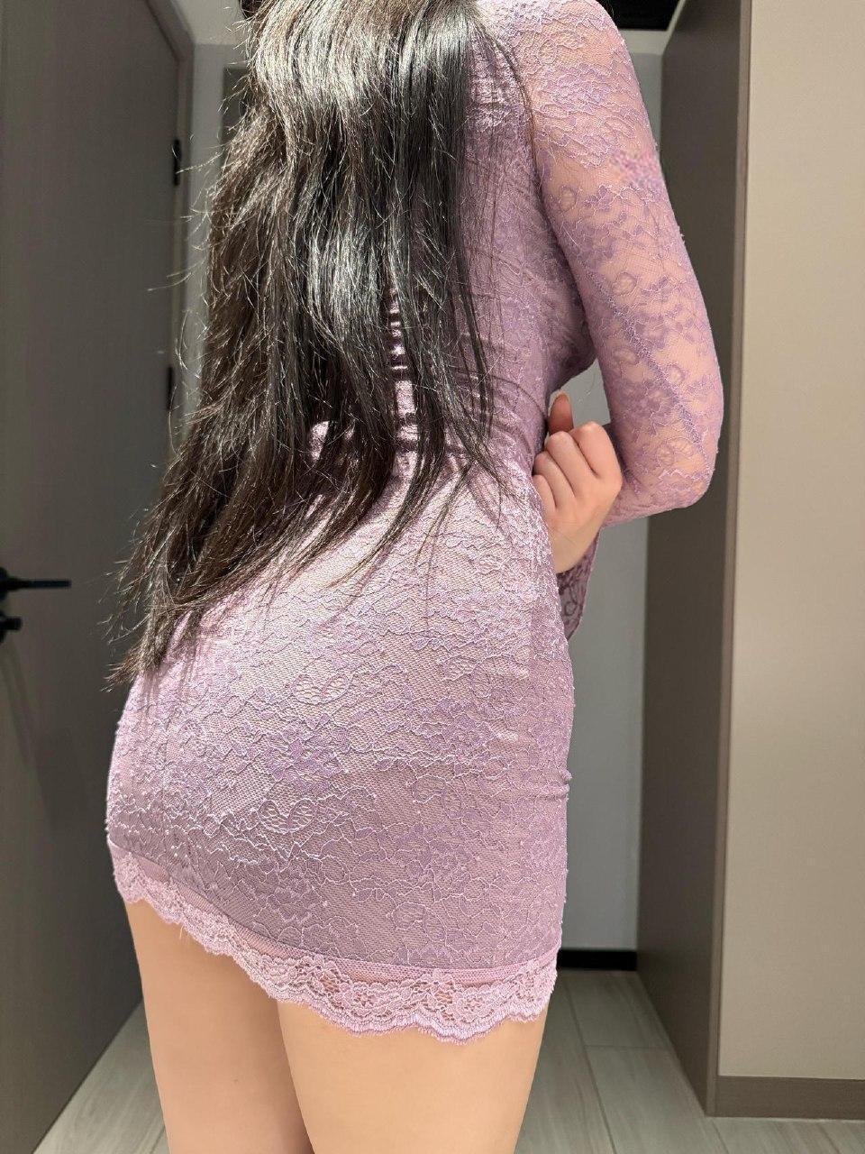 林扣弦 - 法式性感純欲V領蕾丝洋裝女第11张图片