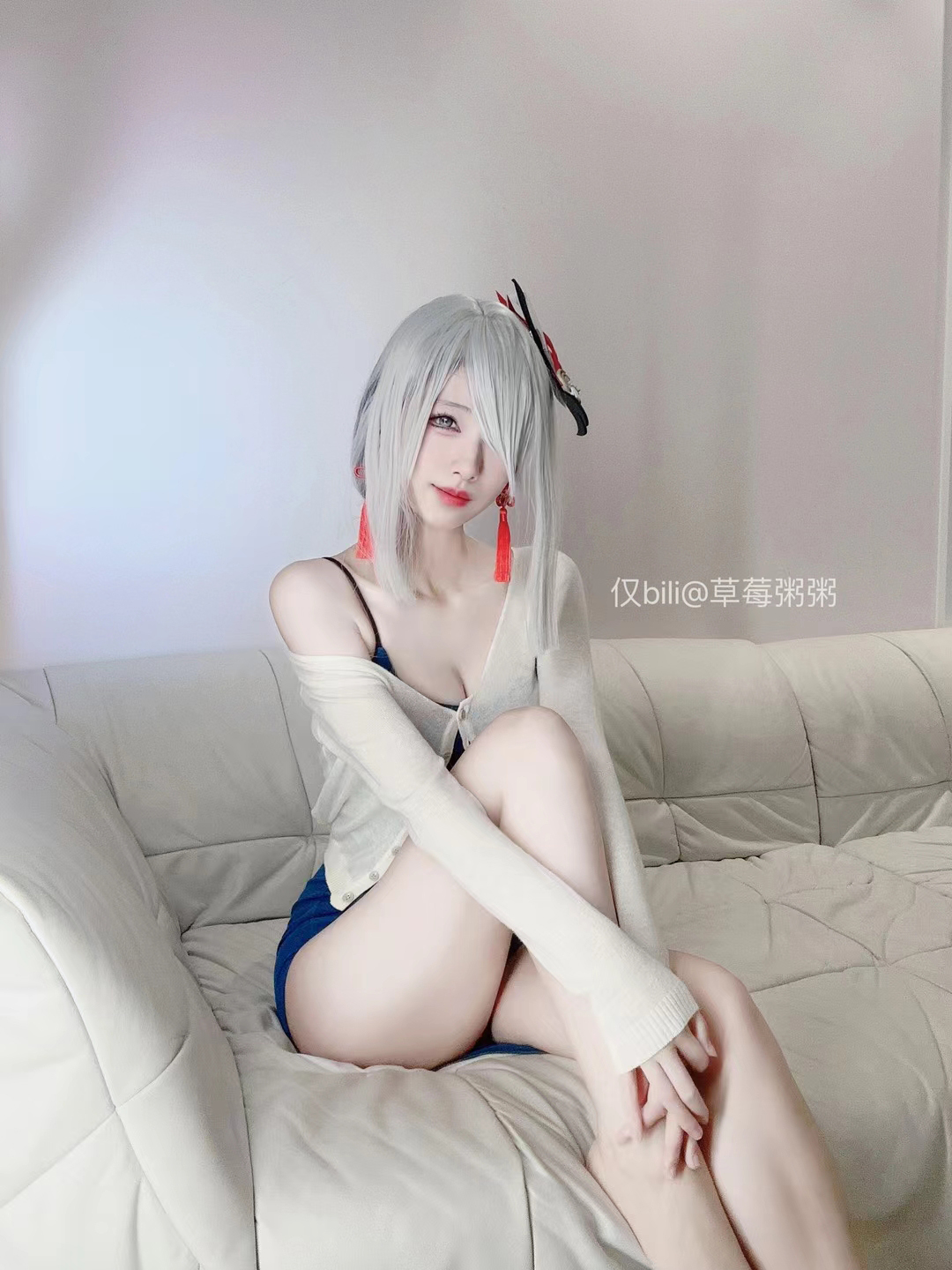 十万口草莓粥粥 - 复古开叉裙第12张图片